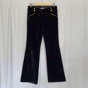 Alice + Olivia Black Velvet Pants